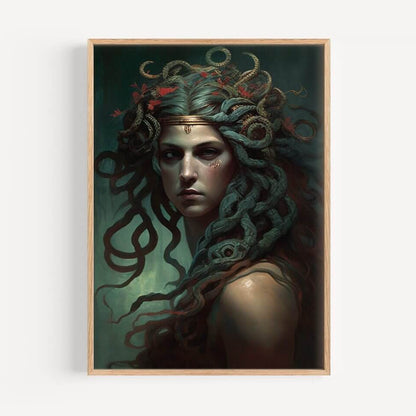 Medusa Greek Goddess Art Print