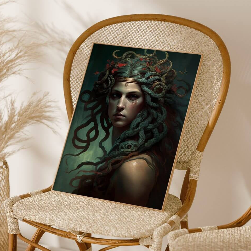 Medusa Greek Goddess Art Print