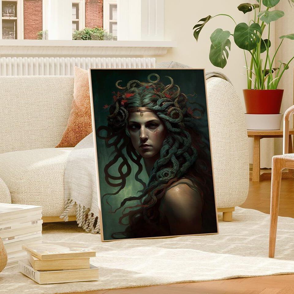 Medusa Greek Goddess Art Print