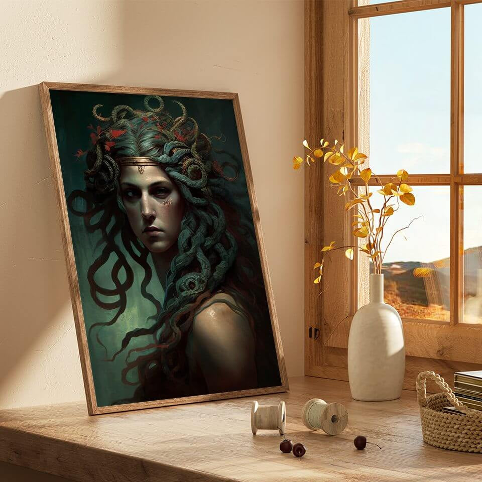 Medusa Greek Goddess Art Print