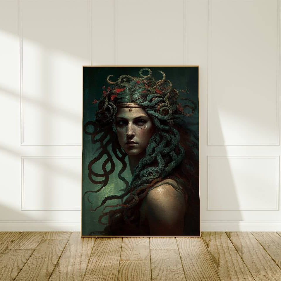 Medusa Greek Goddess Art Print