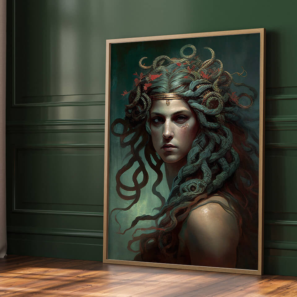 Medusa Greek Goddess Art Print